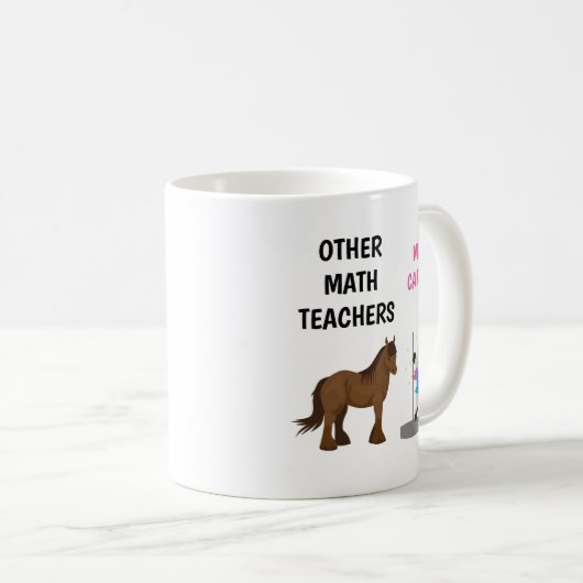 Funny Personalisiert Math Teacher Tasse Geschenk (VorderseiteRechts)