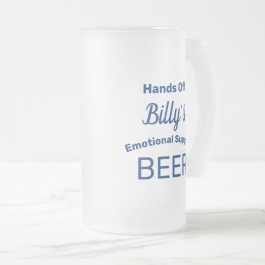 Funny Personalisiert Mattiert Glass Beer Tasse (VorderseiteRechts)