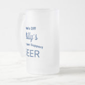 Funny Personalisiert Mattiert Glass Beer Tasse (Vorderseite Links)