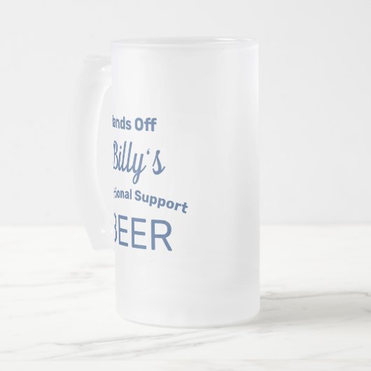 Funny Personalisiert Mattiert Glass Beer Tasse (Vorderseite Links)