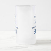 Funny Personalisiert Mattiert Glass Beer Tasse (Mittel)