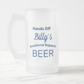 Funny Personalisiert Mattiert Glass Beer Tasse (Links)