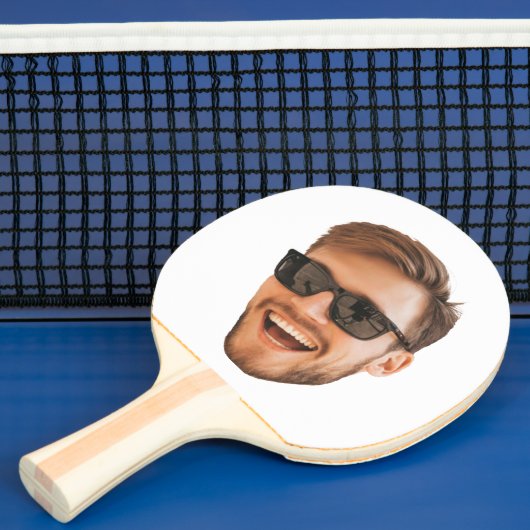 Funny Personalisiert Men's Face Foto Tischtennis Schläger (InSitu)