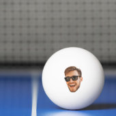 Funny Personalisiert Men's Face Foto Tischtennisball (Netto)
