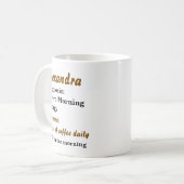 Funny Personalisiert Morning Allergie Kaffeetasse (Vorderseite Links)