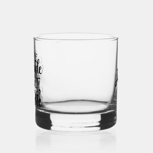 Funny Personalisiert Name Attitude Persönlichkeit Whiskyglas (Links)