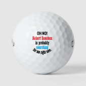 Funny Personalisiert name Birthday Zitat Golfball (Vorderseite)