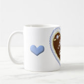 Funny Personalisiert Name Gingerbrot Cookies Herz Kaffeetasse (Links)