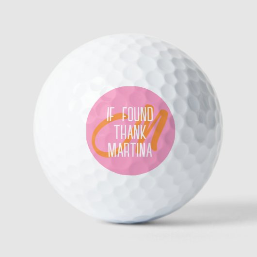 Funny Personalisiert Name Golf Balls Golfball (Vorderseite)