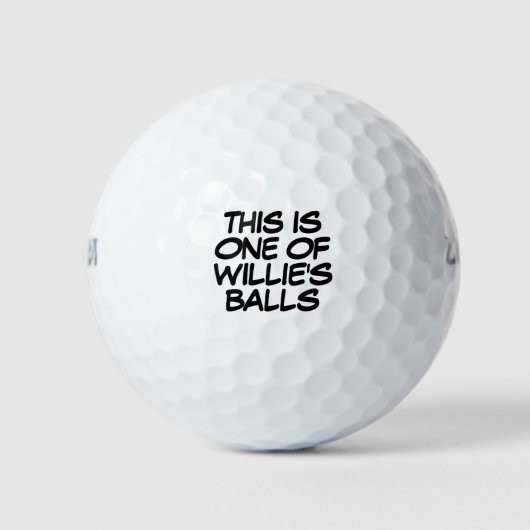 Funny Personalisiert Name Message Loss Golfball (Vorderseite)