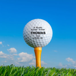 Funny Personalisiert Name verloren Golfball