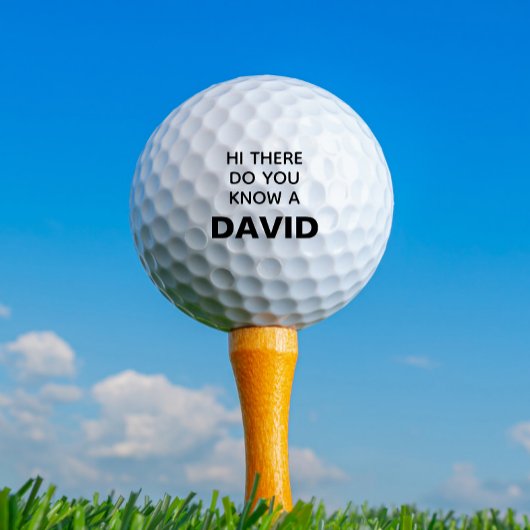 Funny Personalisiert Name verloren Golfball
