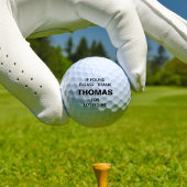 Funny Personalisiert Name verloren Golfball