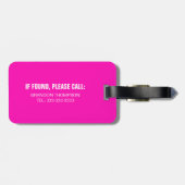 Funny Personalisiert Name Wo bist du? Gepäckanhänger (Rückseite horizontal)