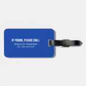 Funny Personalisiert Name Wo bist du? Gepäckanhänger (Rückseite horizontal)