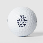 Funny Personalisiert Navy Blue Love Golf Balls Golfball (Vorderseite)