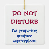 Funny Personalisiert nicht stören Koch Keramikornament (Rückseite)