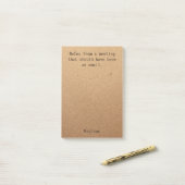 Funny Personalisiert Notes Office Business Meeting Post-it Klebezettel (Auf Schreibtisch)