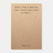 Funny Personalisiert Notes Office Business Meeting Post-it Klebezettel (Vorderseite)