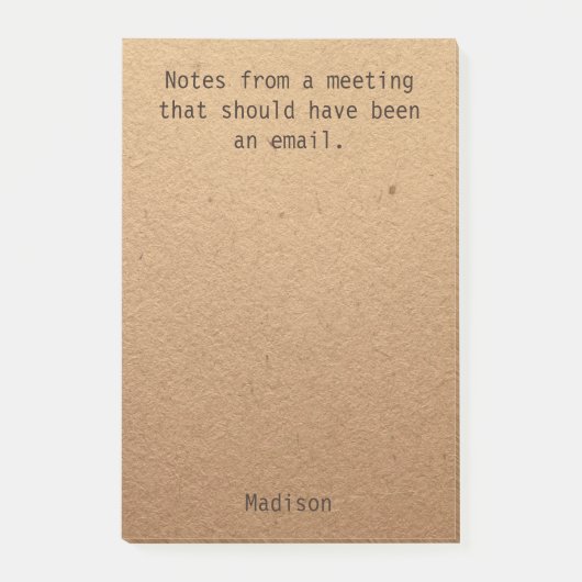 Funny Personalisiert Notes Office Business Meeting Post-it Klebezettel (Vorderseite)