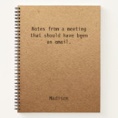 Funny Personalisiert Notes Office-Meeting Notizblock (Vorderseite)
