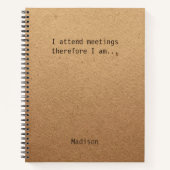 Funny Personalisiert Notes Office-Meeting Notizblock (Vorderseite)