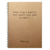 Funny Personalisiert Notes Office-Meeting Notizblock (Vorderseite)