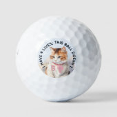 Funny Personalisiert Novelty Monogram Cat Advice Golfball (Vorderseite)