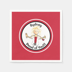 Funny Personalisiert Nurse Graduate Napkins Serviette