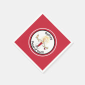 Funny Personalisiert Nurse Graduate Napkins Serviette (Ecke)