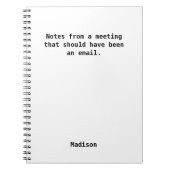 Funny Personalisiert Office Notebook - Unglaublich Notizblock (Vorderseite)
