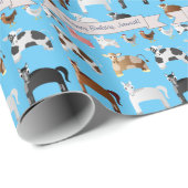 Funny Personalisiert Old MacDonald's Farm Geschenkpapier (Rolleneckpunkt)