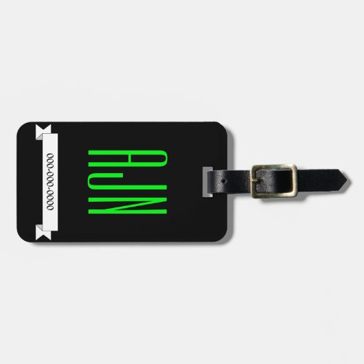 Funny Personalisiert Outdoor Hier Gepäckstück Gesc Gepäckanhänger (Vorderseite horizontal)