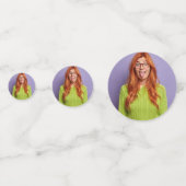 Funny Personalisiert Party Head Custom Foto Face Konfetti (Rückseiten)