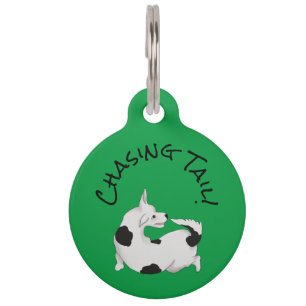 Funny Personalisiert Pet Hund ID Tag - Schwanz suc Haustiermarke