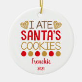 Funny Personalisiert Pet Hund Welpe Foto Keramik Ornament (Vorne)