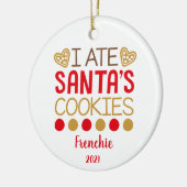 Funny Personalisiert Pet Hund Welpe Foto Keramik Ornament (Links)