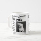 Funny Personalisiert Pet Tasse, Editable Newspapie Kaffeetasse (Vorderseite Links)