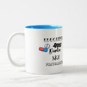 Funny Personalisiert Pharmaceuticals gift Zweifarbige Tasse (Links)