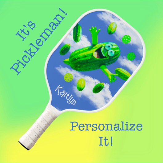 Funny Personalisiert Pickleman Pickleball Paddle