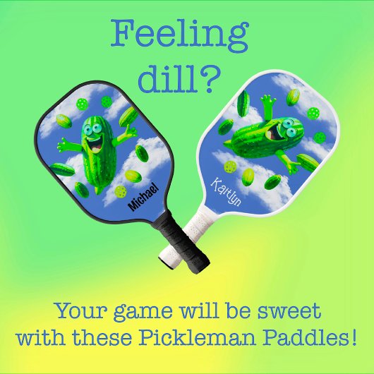 Funny Personalisiert Pickleman Pickleball Paddle