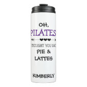 Funny Personalisiert Pilates Thermosbecher (Vorderseite)