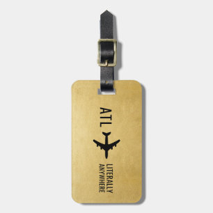 Funny Personalisiert Pilot Geschenkreise Gold Gepäckanhänger