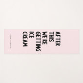 Funny Personalisiert Pink Übung Yogamatte (Vorderseite (Horizontal))
