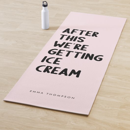 Funny Personalisiert Pink Übung Yogamatte (Beispiel)