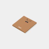 Funny Personalisiert Reindeer Sticky Notes Post-it Klebezettel (angewinkelt)
