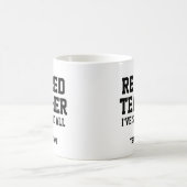 Funny Personalisiert Remüde Lehrerin Tasse (Mittel)