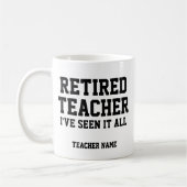 Funny Personalisiert Remüde Lehrerin Tasse (Links)