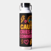 Funny Personalisiert Schwangerancy Neon Trinkflasche (Vorne)