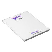 Funny Personalisiert Shhh! Kostenvoranschlag für S Notizblock (angewinkelt)